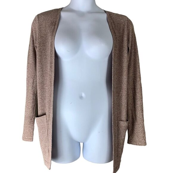 Cape Juby Size Small Cardigan Sweater Open Front Long Sleeved Pockets Womens - Picture 1 of 4